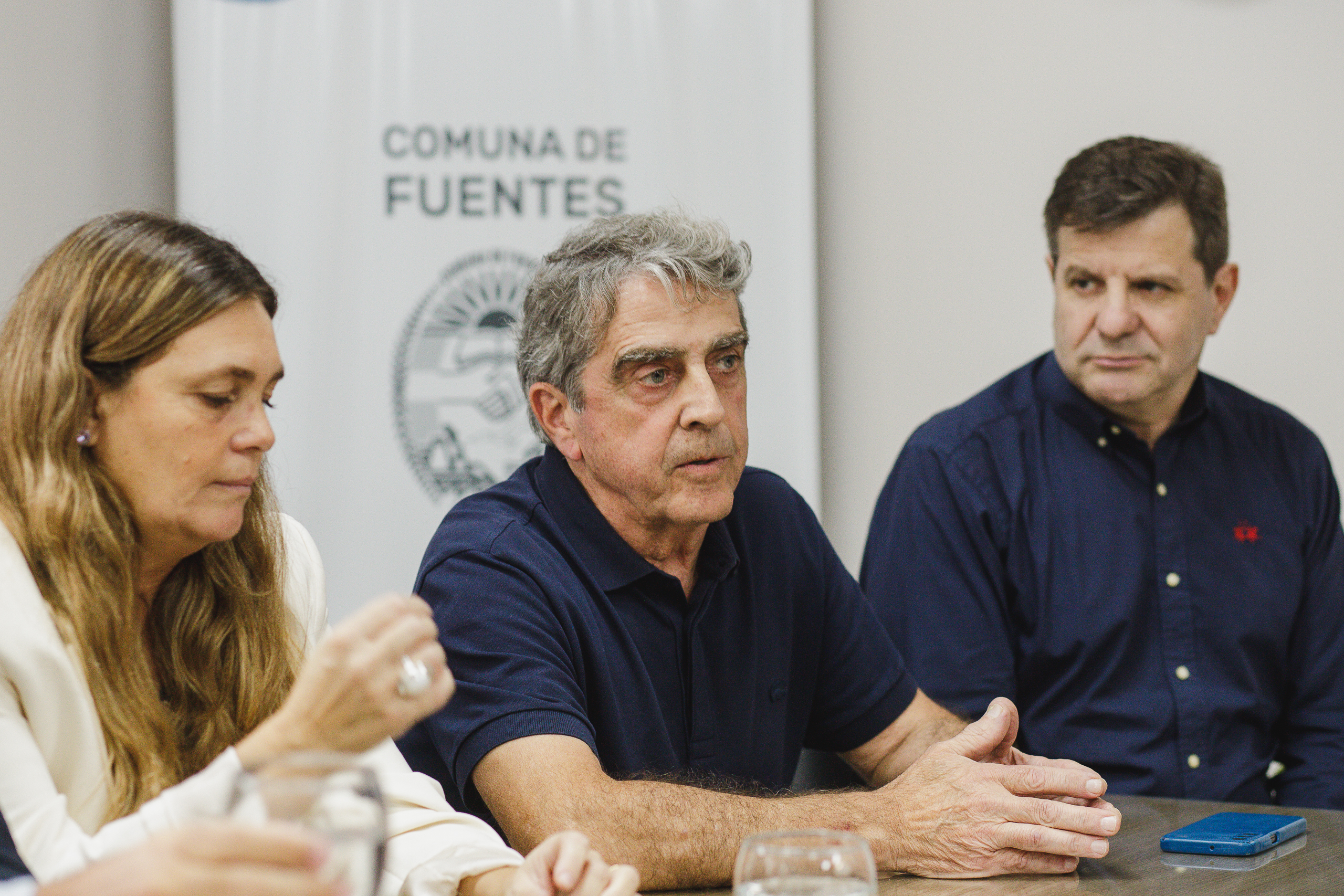 Traferri participó del inicio de obra del nuevo puente sobre el Arroyo Saladillo entre Fuentes y Villa Mugueta