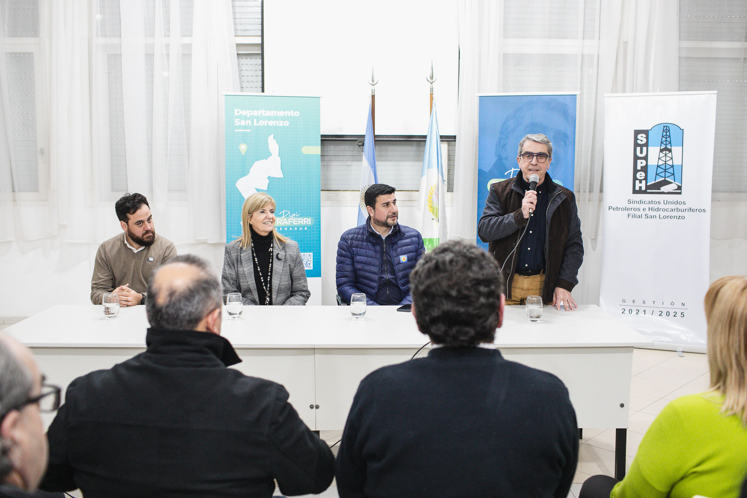 El senador Traferri encabezó la presentación de la Nueva Oficina Permanente de ANSES para San Lorenzo