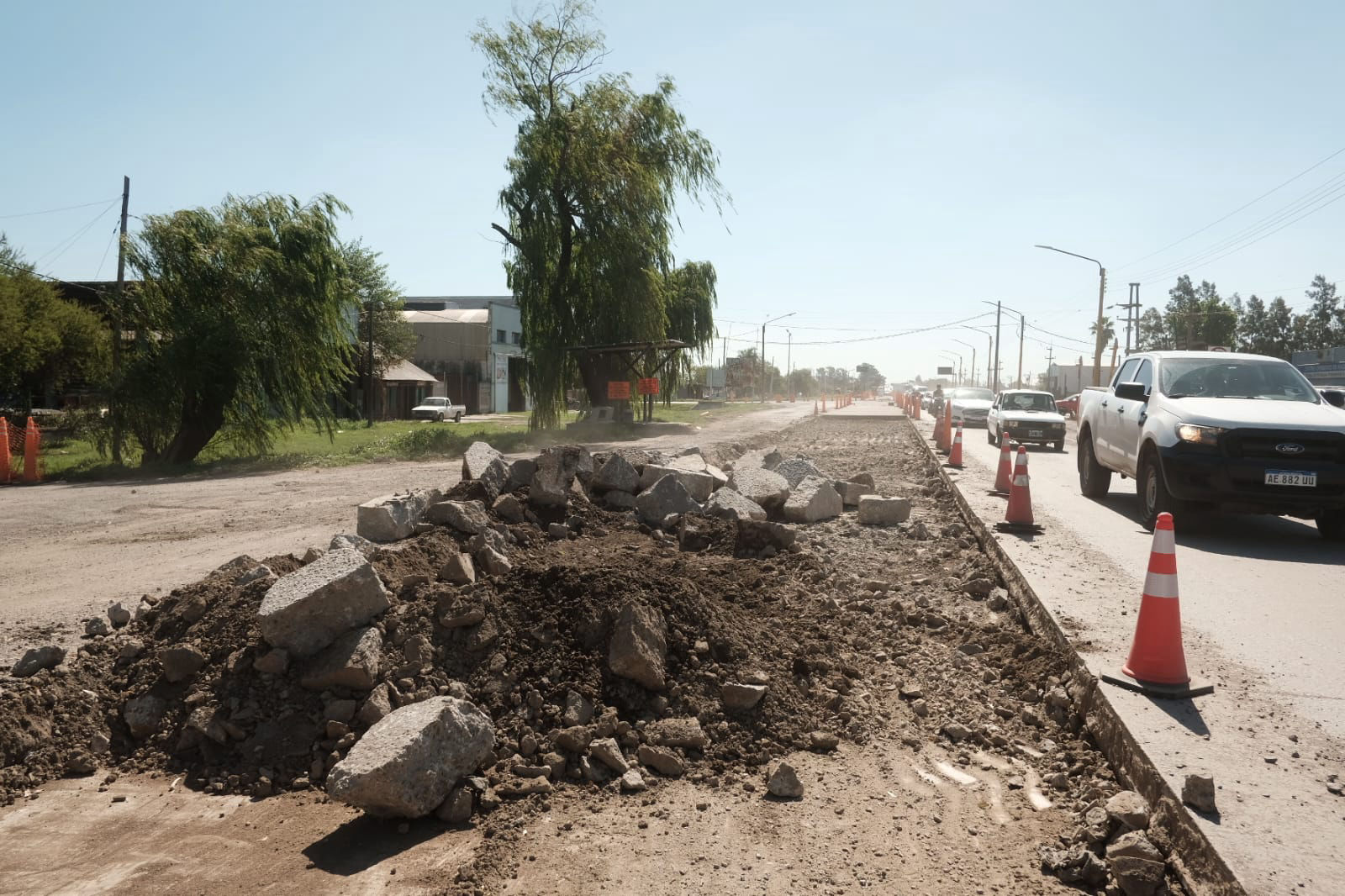 Pipi Traferri celebró que “después se mucho insistir” comenzó la reparación de la A012 y el acceso San Lorenzo Sur a la Autopista