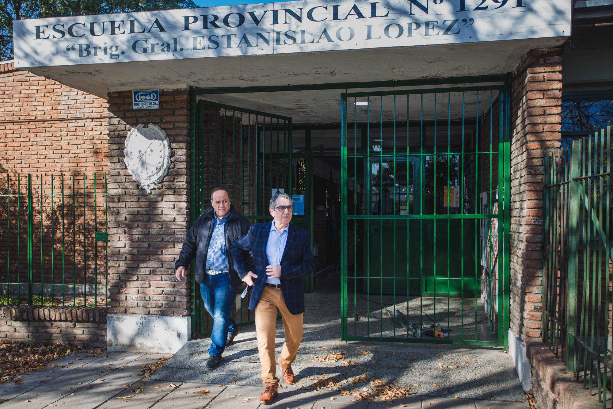 Traferri asistió a la Escuela 1921 afectada por el incendio